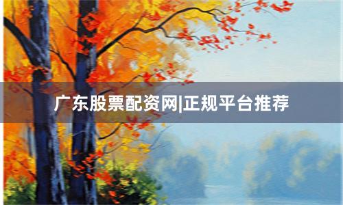 广东股票配资网|正规平台推荐