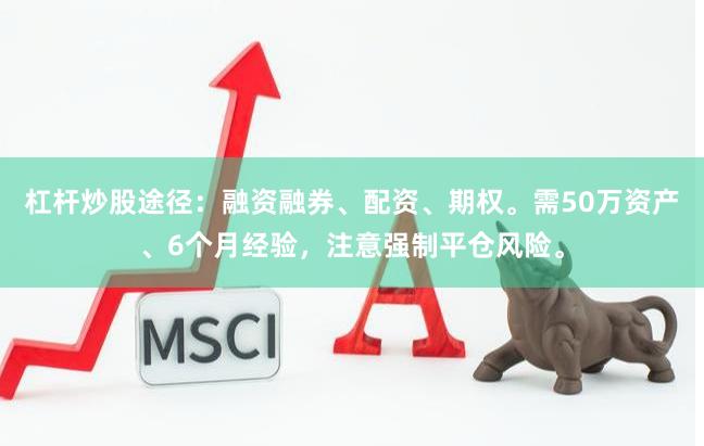 杠杆炒股途径：融资融券、配资、期权。需50万资产、6个月经验，注意强制平仓风险。